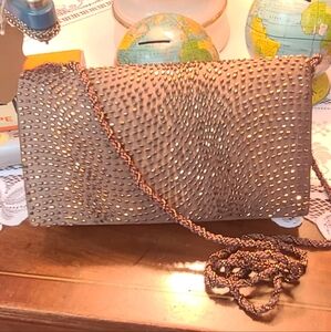 Elegant Brown Studded Women's Bag